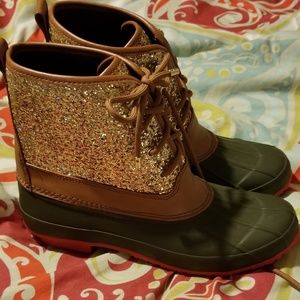 Glitter Duck Boots NWOT